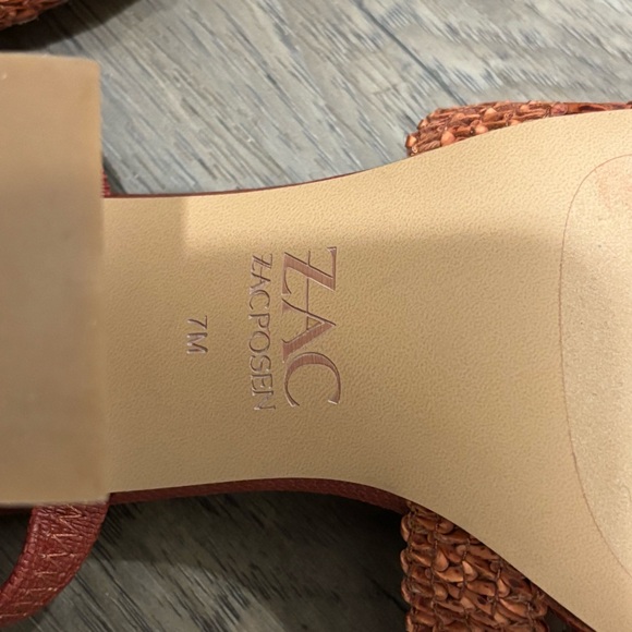 Zac Posen Women's Brown/Orange Sandals - Picture 8 of 8